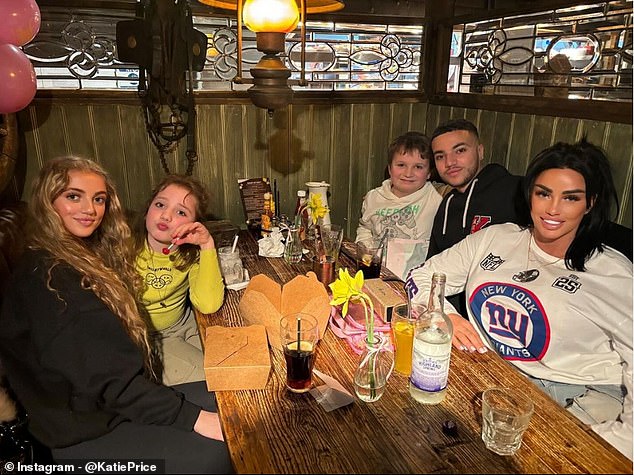 Katie has five children: Harvey, 22, whose father is retired footballer Dwight Yorke, Junior, 19, and Princess Andre, 17, both children she shares with first husband Peter Andre, and Jett, 10, and Bunny Hayler, nine, from her third marriage to Kieran Hayler (all pictured without Harvey).