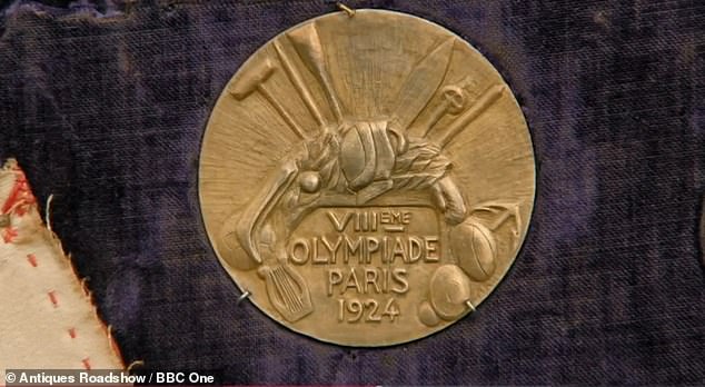 The haul of impressive prizes included a gold medal from the 1924 Paris Olympics that belonged to his grandmother Lucy Morton.