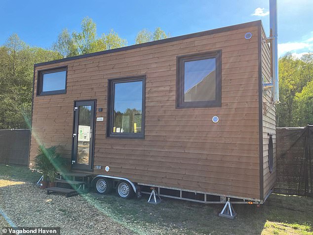 Two houses were found on Saturday and the next two were located on Sunday. Pictured: one of the houses that was burglarized over the weekend