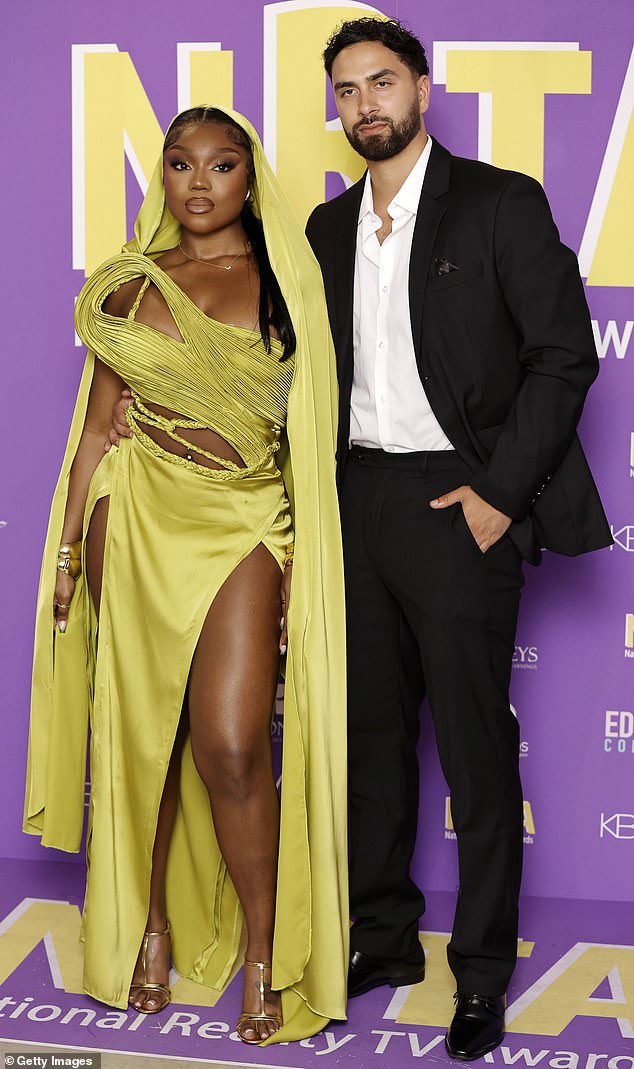 The Love Island couple attended the event together on Wednesday night, where Lochan received the award for Best Male Personality.