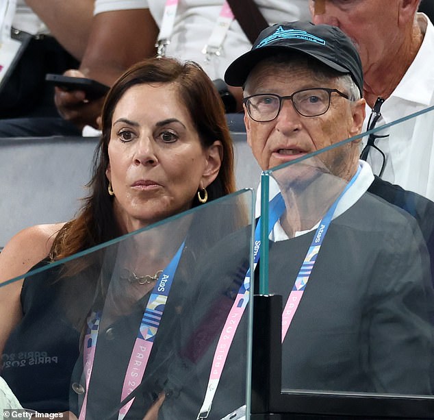 Also present were billionaire Microsoft founder Bill Gates and his girlfriend Paula Hurd.