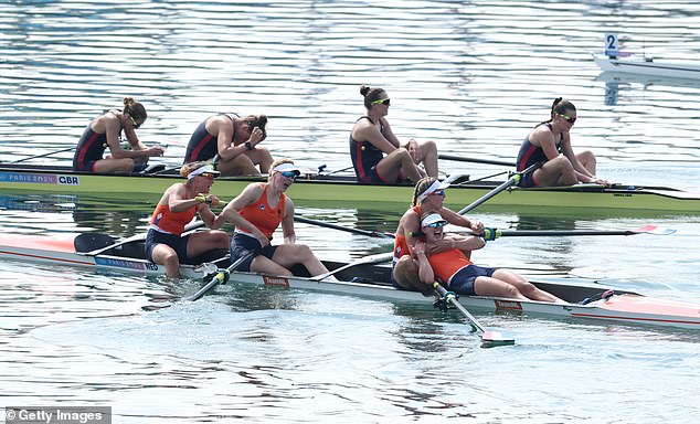 Led for much of the race by a confident Dutch team, Helen Glover and company were unable to overtake the Dutch.