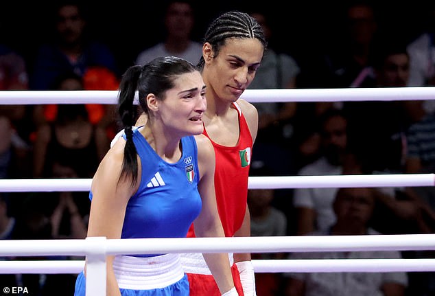 Carini said 'I will quit to save my life' after the clash between the 25-year-old and her Algerian opponent