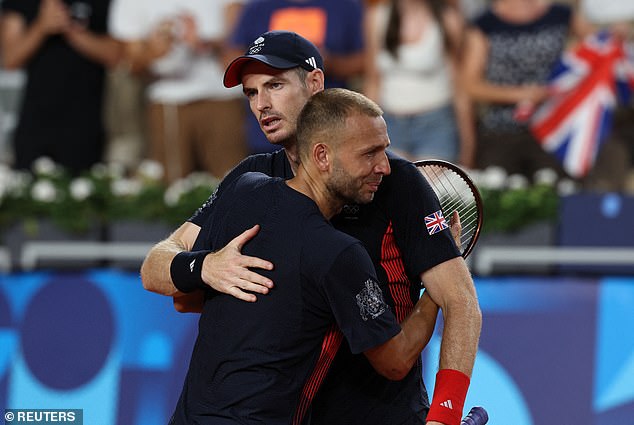 Murray and Dan Evans were defeated 6-2, 6-4 by the American pair of Taylor Fritz and Tommy Paul.