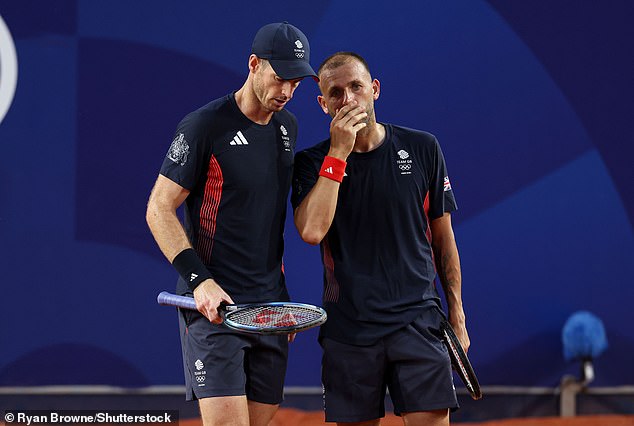 Murray and his British teammate Dan Evans lost in the quarter-finals of the Olympic men's doubles.