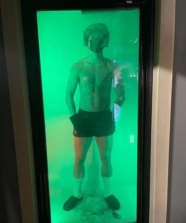 Rasmus Hojlund had a witty comment for his followers while recovering in a cryotherapy chamber in Los Angeles.