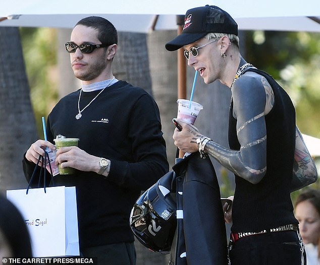 The store was a celebrity favorite and a symbol of California cool (pictured: Pete Davidson and Machine Gun Kelly shopping in May)