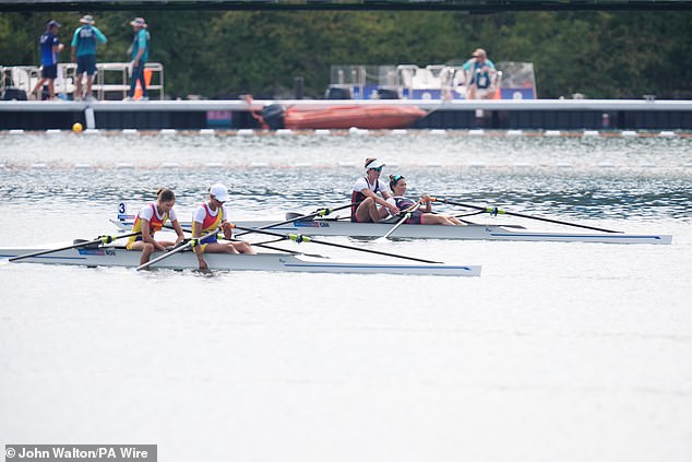 Romania, which has won four rowing medals at the Games, came second, while Greece took the final spot on the podium.