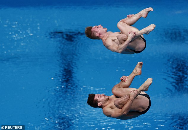 The duo claimed a bronze medal after finishing the men's 3m springboard final with a score of 438.15.