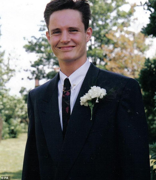 Stuart Lubbock (pictured) was found dead in Barrymore's pool over 20 years ago