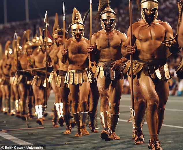 Amid Olympic excitement, researchers at Edith Cowan University asked AI-powered image generation platform Midjourney to create images of 40 nations' Olympic teams. Greece's Olympic team was bizarrely depicted wearing ancient armor