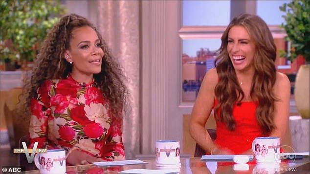 Sunny Hostin confirmed that she still has menstrual periods at the age of 55, while Alyssa Farah Griffin (right) mentioned her pregnancy.