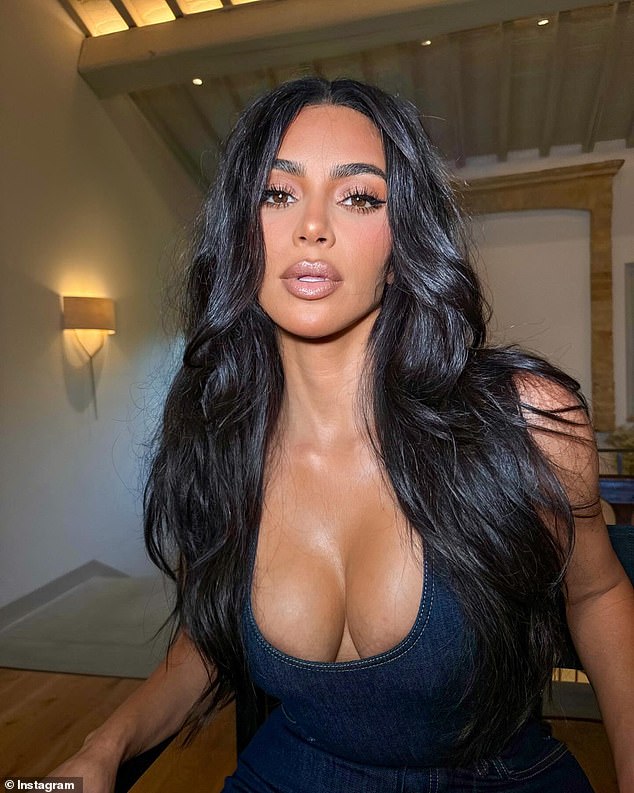 Meanwhile, Kim posted this busty photo on Instagram this week.