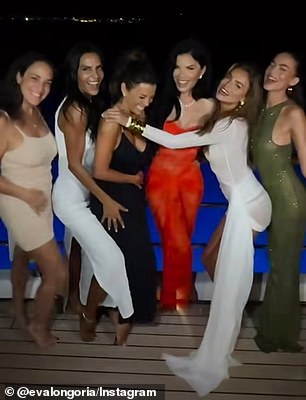 And on Thursday, Brooks shared a new clip that showed them all dressed in stunning gowns as they partied on a boat.