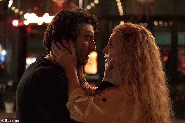 In It Ends With Us (pictured), she plays a woman who fears her neurosurgeon husband (director Justin Baldoni) may be abusive, so she turns to a recently reconnected old flame (Sklenar) for help.