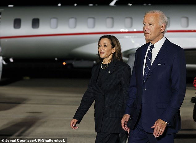 President Joe Biden and Vice President Kamala Harris at an airport to greet Americans released in a prison exchange. Their program has allowed hundreds of thousands of immigrants to fly directly to the U.S., obtain work permits and live in the country.