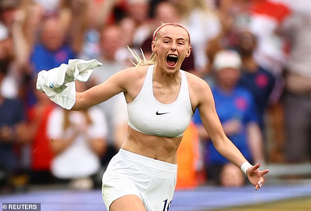 Chloe became a sporting sensation when she scored the winning goal in the Women's Euro 2022 final against Germany and was booked for celebrating her goal.