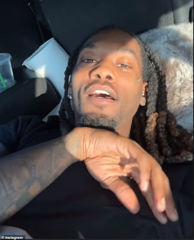 So far, the double-tap on Instagram is all he has communicated about Cardi's divorce filing. However, an Instagram Stories video from Thursday showed him lip-syncing to an unreleased song in which the rapper says he is 