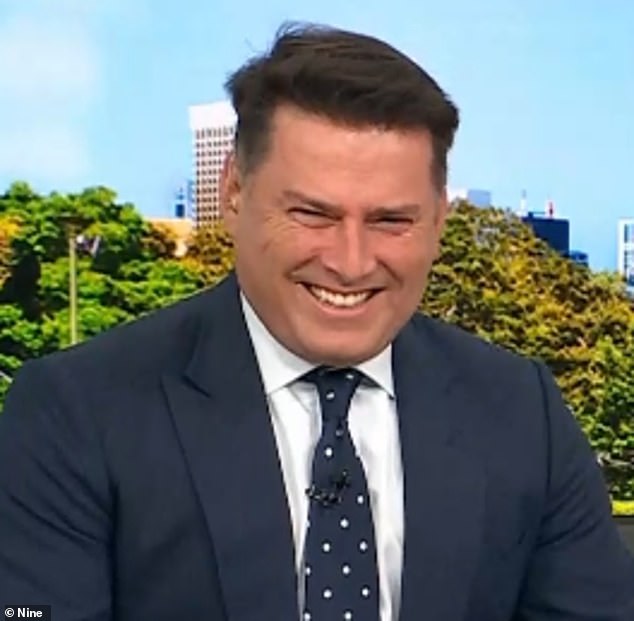 Karl Stefanovic laughed out loud at Sakakibara's swearing and said she had earned a passing grade.