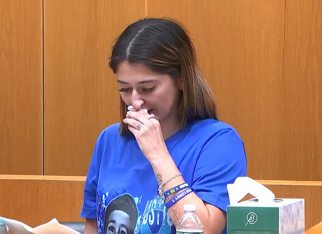 Corey's mother, Breanna Micciolo, sobbed as she described the devastating impact of losing her son.