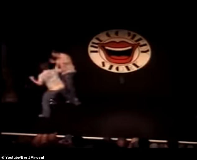 Jefferies has been beaten twice by rioters, one of whom was caught on camera in 2007 at Manchester's The Comedy Store in a now infamous video (pictured)