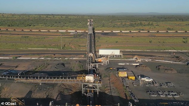 A Resources Safety and Health Queensland coal inspector and a Serious Incident Investigation Unit investigator are at the scene of the accident. The mine is pictured.