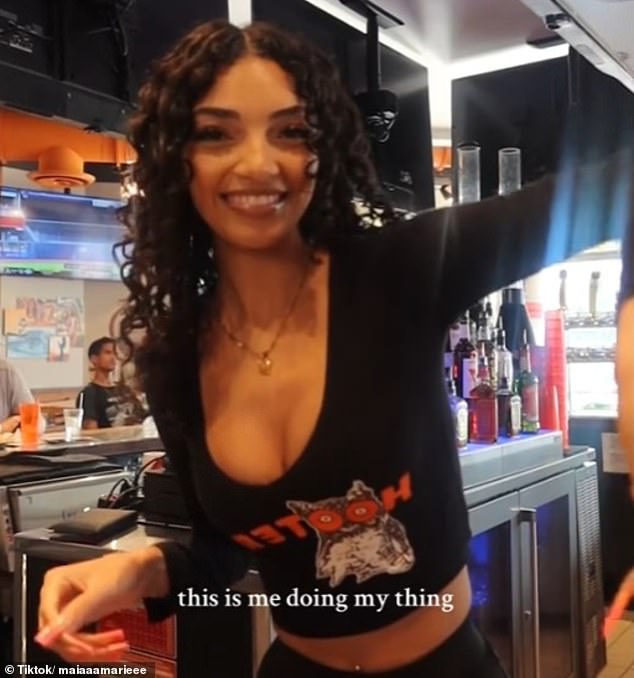 Maia Marie, 23, revealed the shocking amount she makes in just four hours at Hooters