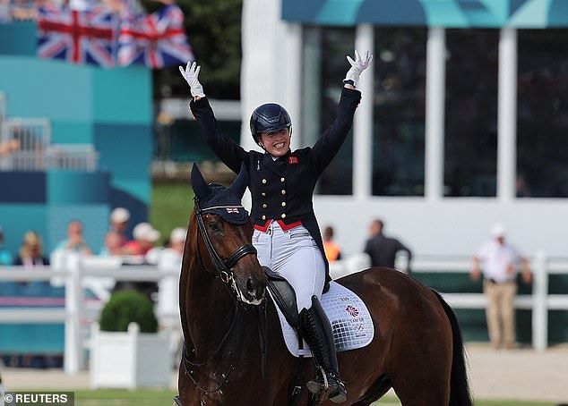 Stewart and Snoop Dogg watched British rider Becky Moody post a lead score in the first round