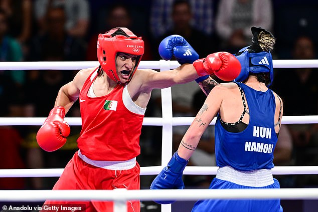 Khelif is just two medals away from winning gold after defeating Anna Luca Hamori on Saturday