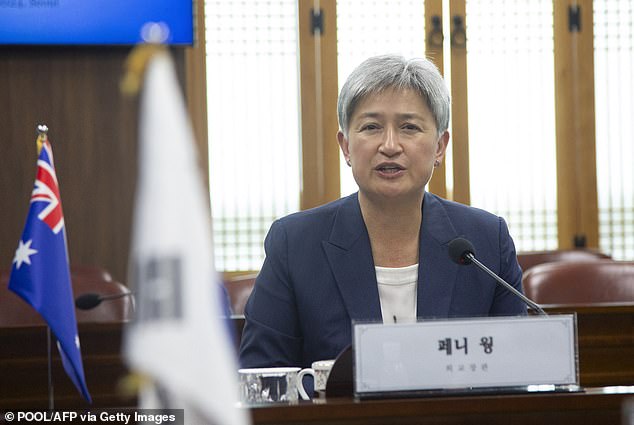 Penny Wong (pictured) is a trusted ally of Albo, part of his three friends, according to a Labour MP