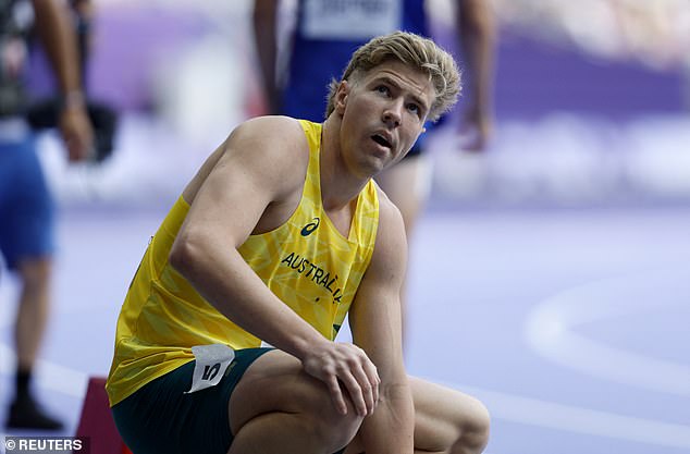 The reigning Olympic bronze medallist was forced to withdraw before the high jump began.