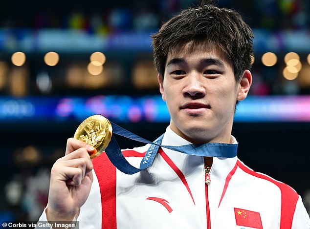 Chalmers finished second behind the Chinese star in the men's 100m freestyle final.