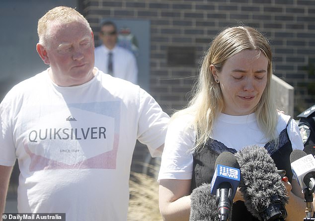 Ms Murphy's husband Mick (left) and daughter Jess (right) faced the media for information in the days after she disappeared.