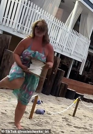 She tried to cordon off the sand in front of her $6 million home