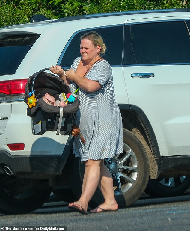 Najen Naylor, pictured here, did not deny the story when approached by DailyMail.com at her home in New York's millionaires' playground, The Hamptons.