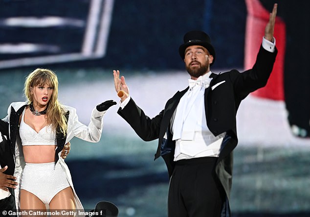 Kelce also made his stage debut with Swift during a show at Wembley Stadium in London.