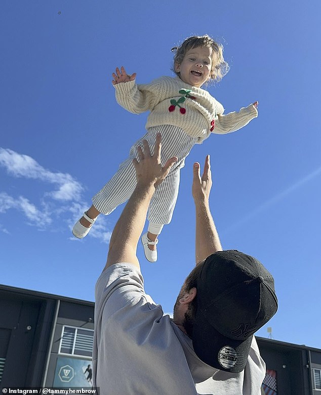 The 30-year-old fitness influencer shared photos on Instagram on Saturday of her new man enjoying some quality time with their kids.