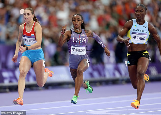 American sprint sensation Sha'Carri Richardson booked her place in her first Olympic final