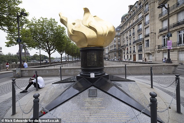 The Flame of Liberty was given by the United States to France eight years before Diana's death in gratitude for French expertise in restoring the Statue of Liberty in New York.