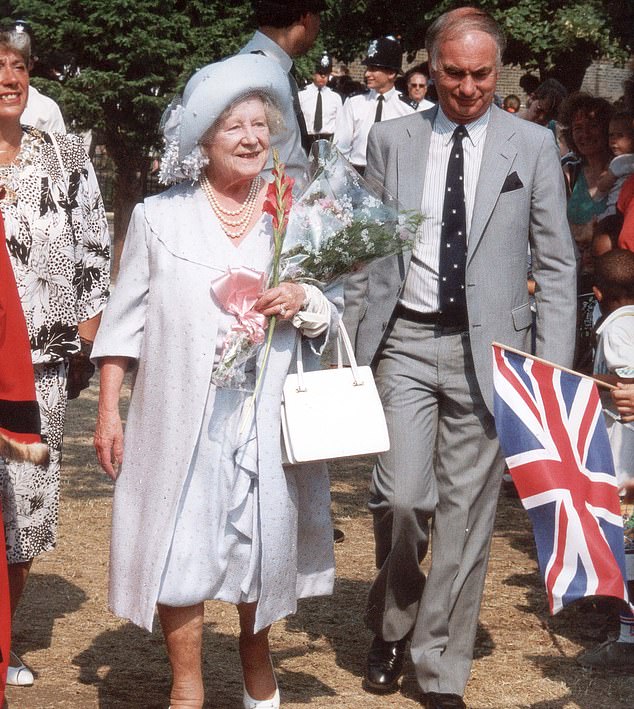 Fifty years later, in 1990, the Queen Mother visited the same school in the East End.