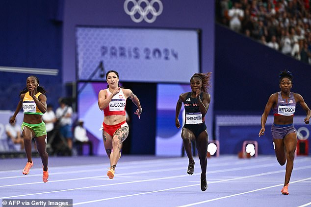 The 27-year-old failed to make it to the final of the women's 100m after safely making it through the first round.