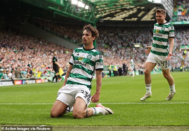 Celtic midfielder Matt O'Riley has emerged as a possible replacement if Gallagher leaves his boyhood club this summer.