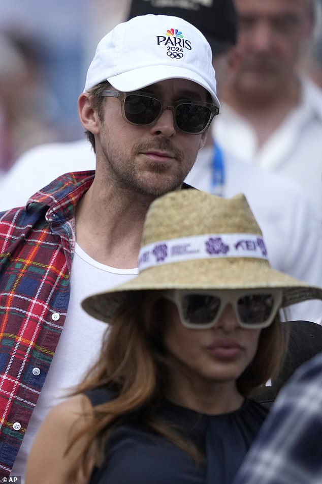 The Hollywood couple turned heads as they made their way to their seats to watch the Individual Dressage Grand Prix at the Palace of Versailles.