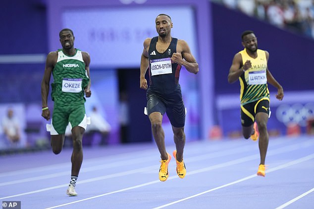 The Wolverhampton track star was the fastest finisher in the series with a time of 44.78 seconds.