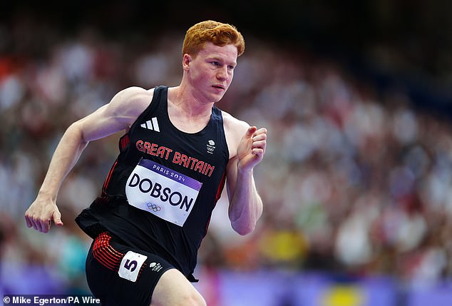 Britain's Charlie Dobson also took first place in the sixth and final heat.