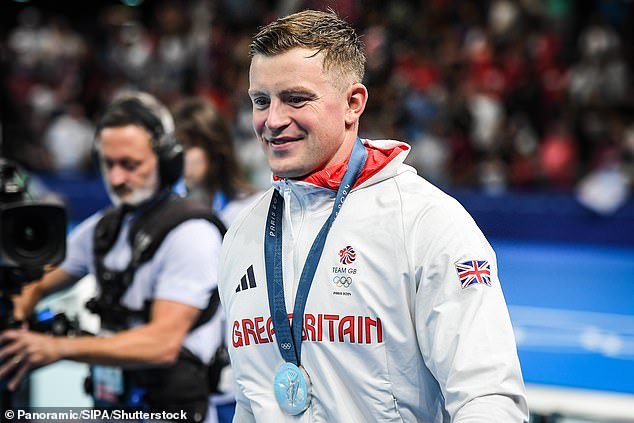 Peaty suffered a sore throat before winning silver in the men's 100m breaststroke.