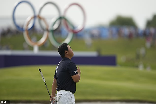 The 22-year-old looked disappointed after completing his final round at Le Golf National.