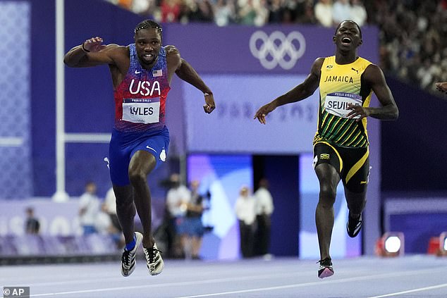 He beat Jamaican Kishane Thompson in Paris, finishing with a time of 9.79 seconds.