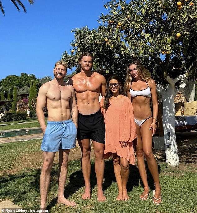 Sam's sister Louise and her fiancé Ryan Libbey also joined Zara and Sam on their birthday getaway.