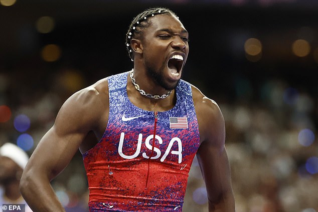 The American went from last to first place in just 60m to win the gold medal in a time of 9.79.